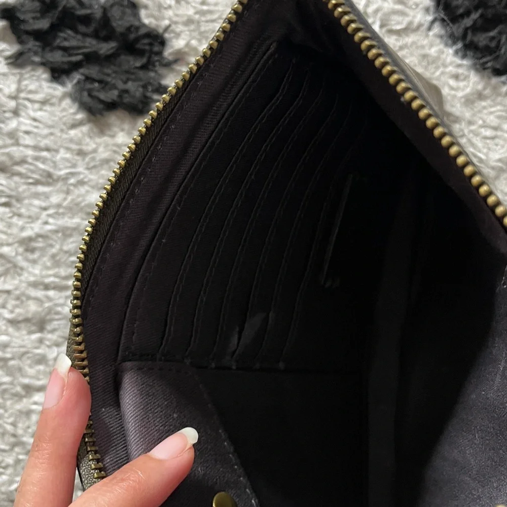 Madewell Dark Green Clutch 9x5.5